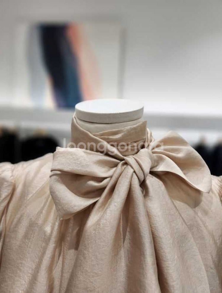 지고트 리본 블라우스--2