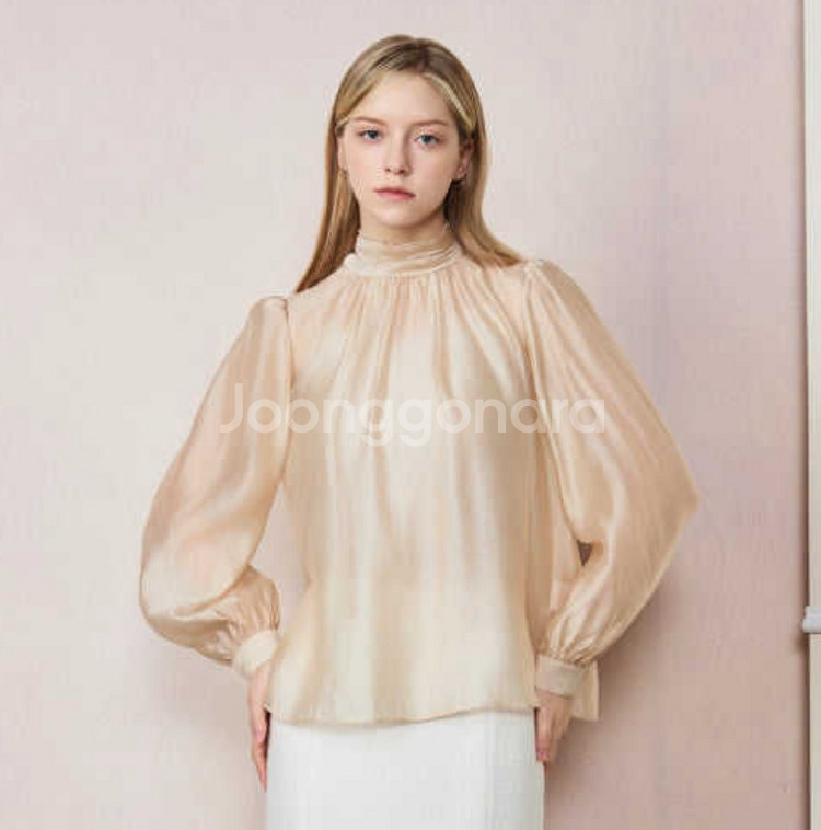 지고트 리본 블라우스--8