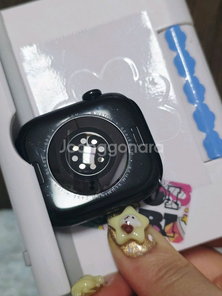 애플워치 10 GPS 제트블랙 46mm 잉크 스포츠 루프--5