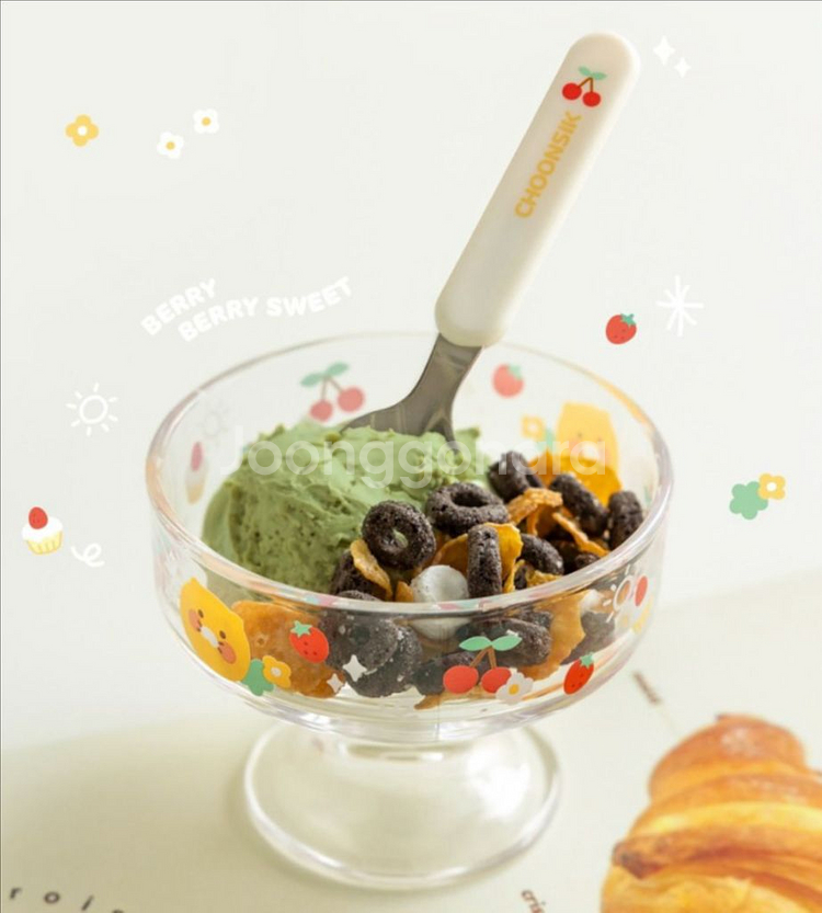 카카오프렌즈 춘식이 아이스크림볼 디저트 그릇 스푼 세트--0
