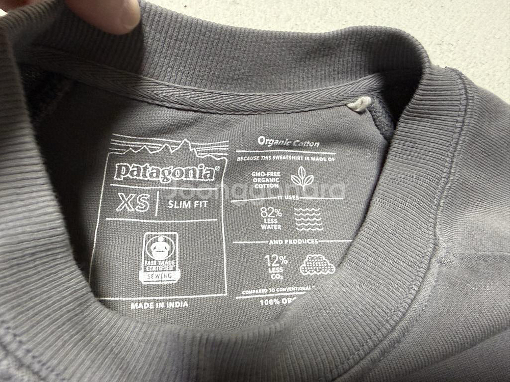 파타고니아 오가닉 맨투맨 티셔츠 남성용 95사이즈--2
