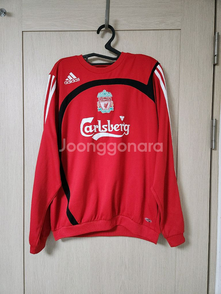 2007-08 리버풀 아디다스 클리마웜 스웨트셔츠 사이즈L--0
