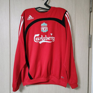 2007-08 리버풀 아디다스 클리마웜 스웨트셔츠 사이즈L