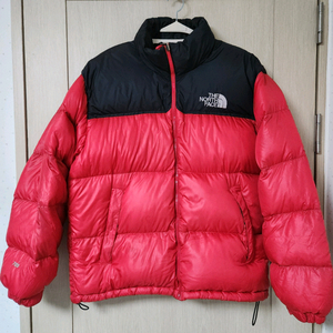 노스페이스 눕시패딩 빨강 사이즈 100