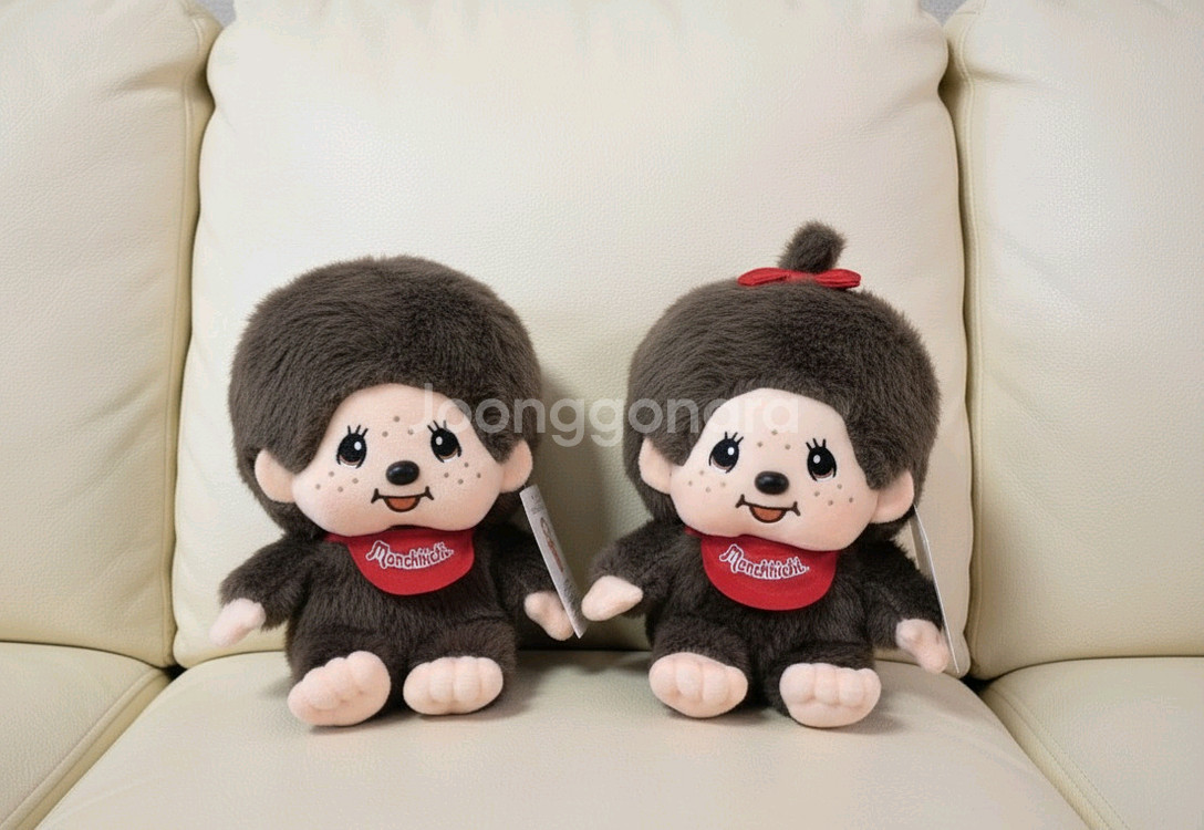 몬치치 커플 세트 여아 남아 일본인기 원숭이인형--0