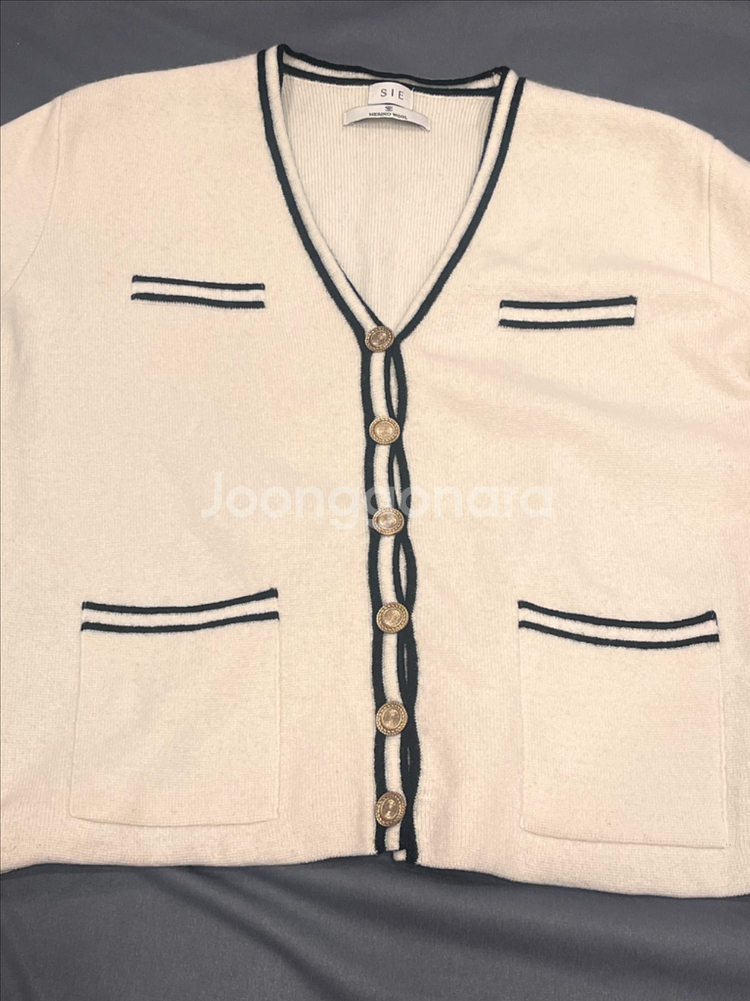 시에sie 카멜리 가디건 크림아이보리F (단추금장)--1
