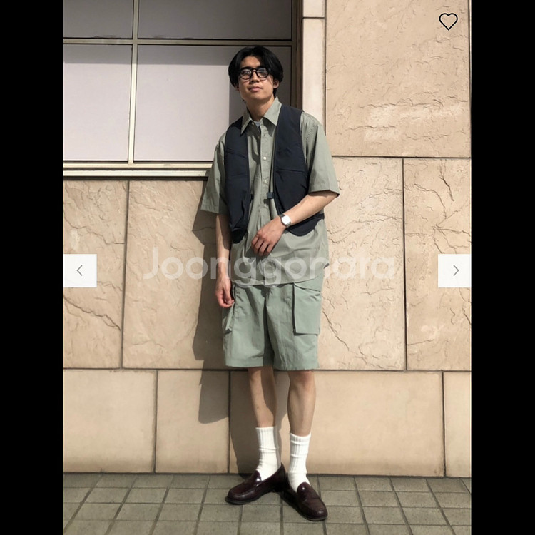 유니클로 & 르메르 콜라보 파라슈트 카고 쇼트 팬츠--6