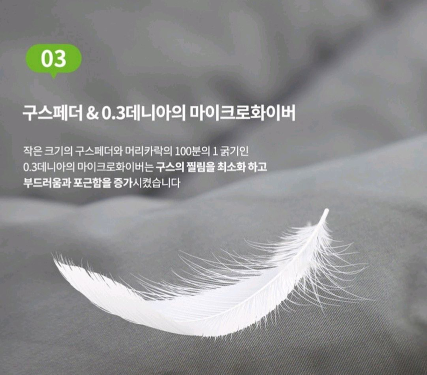 [김수자] Kingform 퓨어라벨 프리미엄 구스이불구스 미개봉 이미지