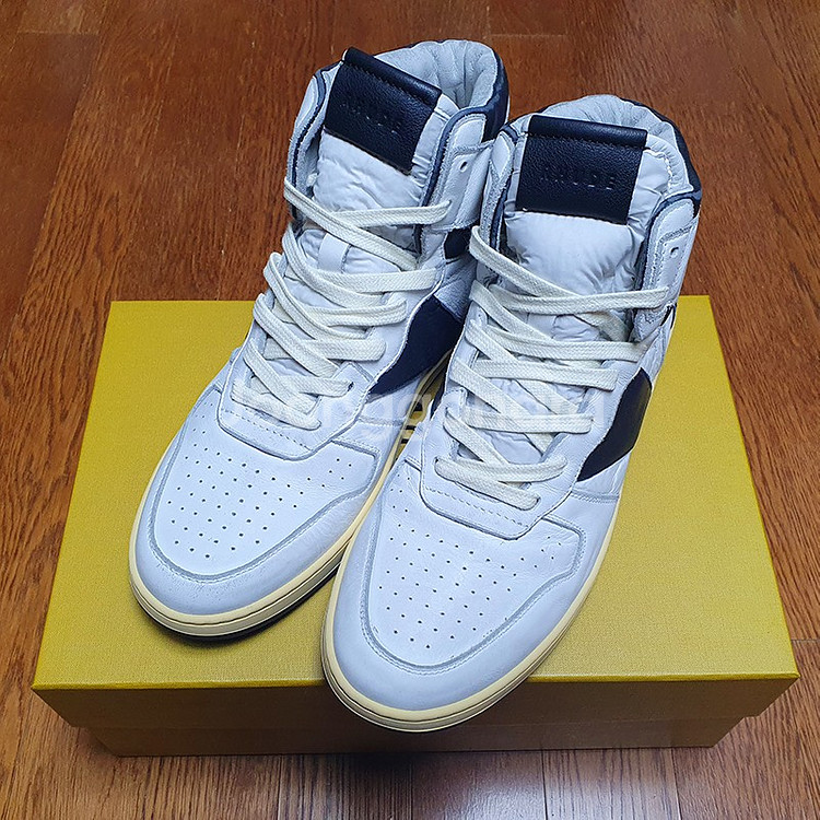 [280] 루드 하이탑 화이트 블랙 새제품 팝니다. Rhude Rhecess hi Black 루드 리세스 하이--0