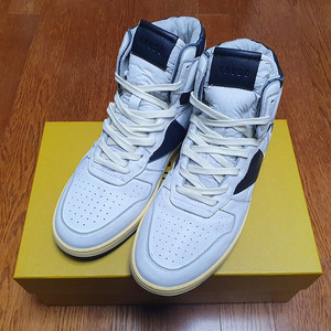 [280] 루드 하이탑 화이트 블랙 새제품 팝니다. Rhude Rhecess hi Black 루드 리세스 하이