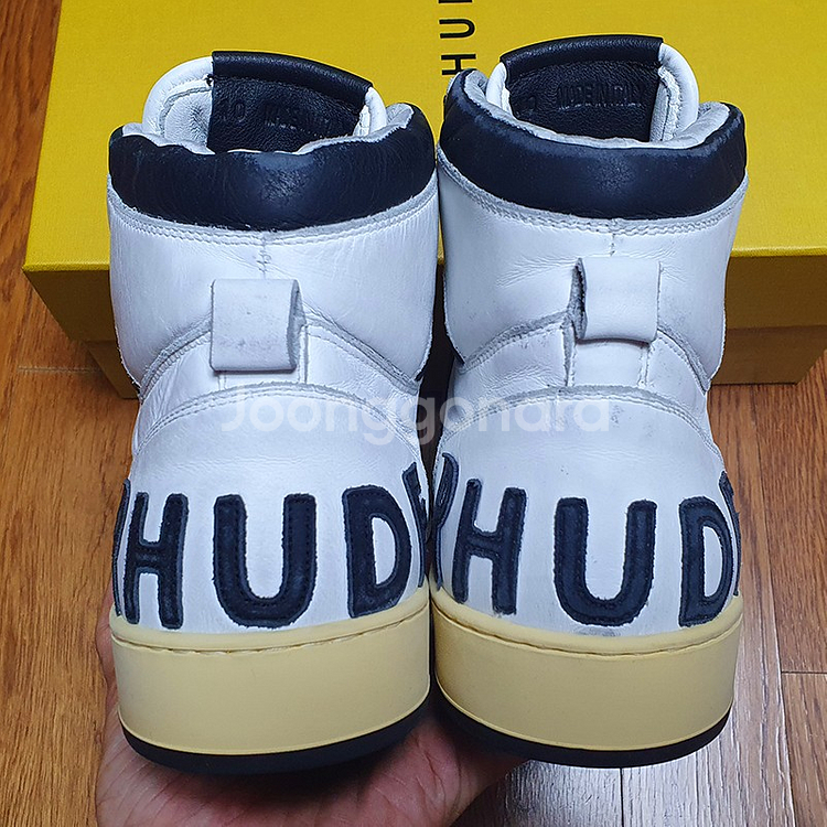 [280] 루드 하이탑 화이트 블랙 새제품 팝니다. Rhude Rhecess hi Black 루드 리세스 하이--3