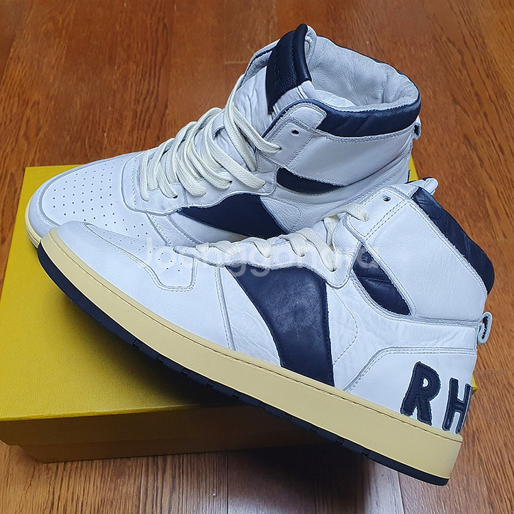 [280] 루드 하이탑 화이트 블랙 새제품 팝니다. Rhude Rhecess hi Black 루드 리세스 하이--2