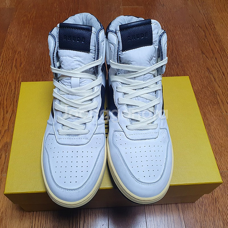 [280] 루드 하이탑 화이트 블랙 새제품 팝니다. Rhude Rhecess hi Black 루드 리세스 하이--1