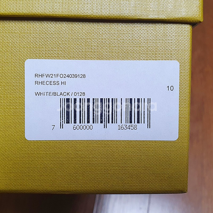 [280] 루드 하이탑 화이트 블랙 새제품 팝니다. Rhude Rhecess hi Black 루드 리세스 하이--5