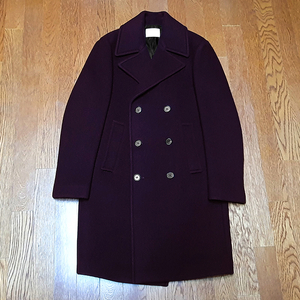 [M] 산드로 베이직 피코트 와인 버건디 새제품 싸게 팝니다. 산드로더블코트 sandro 산드로코트 폴로랄프로렌