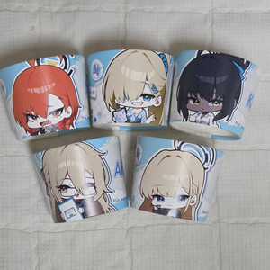 블루아카이브 애니메이트 콜라보 카페 컵홀더 세트 이미지