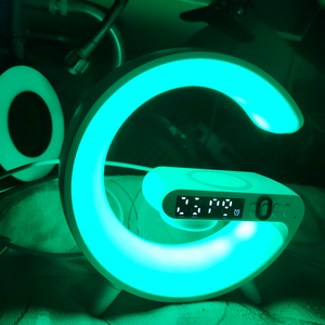 휴대폰 무선충전기겸 무드등,블루투스 스피커,시계 G63 판매합니다