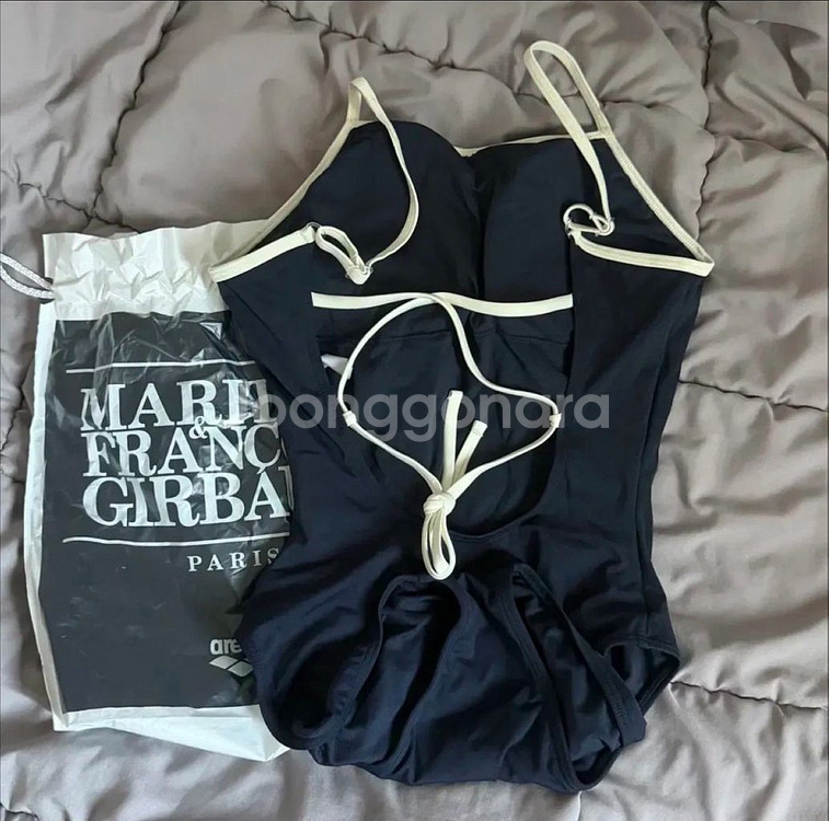 아레나 마리떼 레저 원피스 수영복 네이비 90(1회착)--3