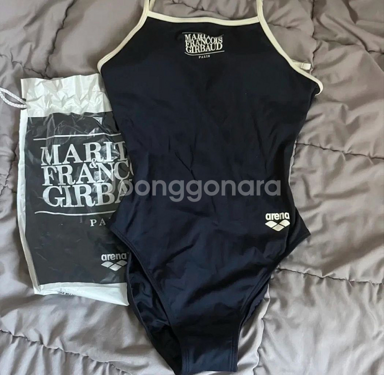 아레나 마리떼 레저 원피스 수영복 네이비 90(1회착)--2