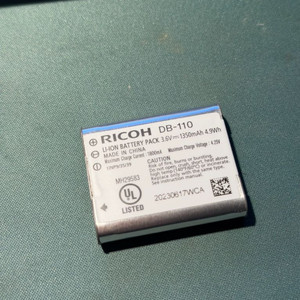 리코 DB-110 정품배터리 GR3 GR3X