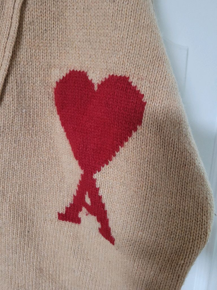 아미 하트 로고 가디건 이미지