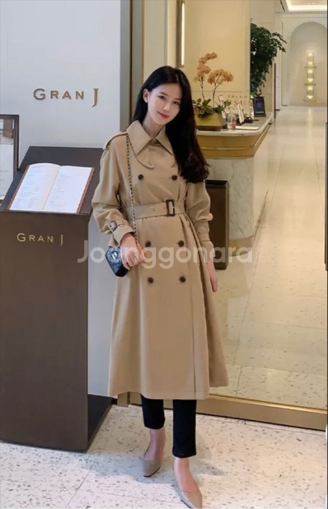 (드라이완료) 베니토 트렌치코트 새상품급--0