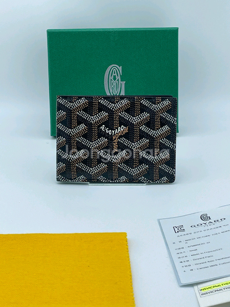 [ 풀구성 / 새상품급 ] 고야드 인서트 카드지갑 블랙--2