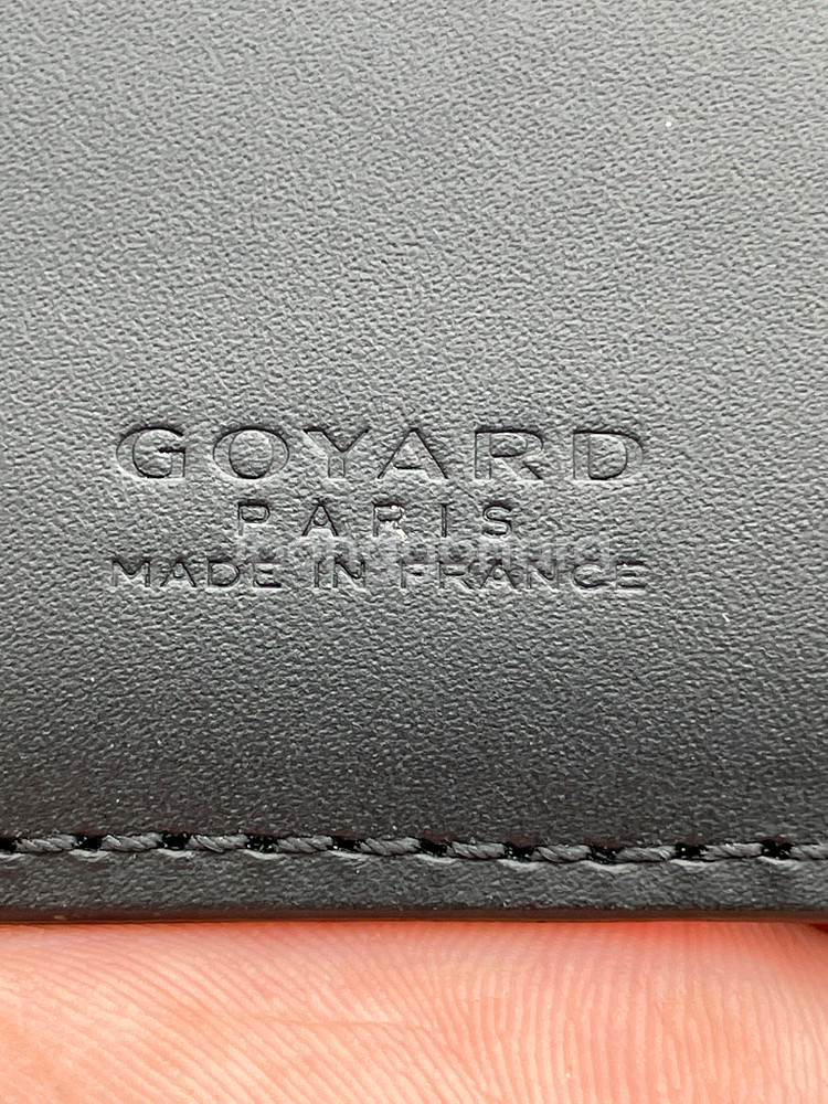 [ 풀구성 / 새상품급 ] 고야드 인서트 카드지갑 블랙--4