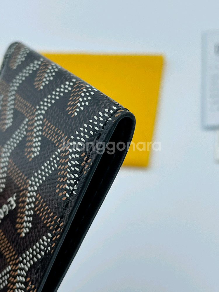 [ 풀구성 / 새상품급 ] 고야드 인서트 카드지갑 블랙--7