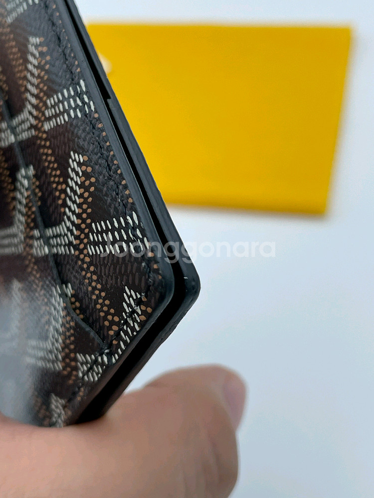 [ 풀구성 / 새상품급 ] 고야드 인서트 카드지갑 블랙--6