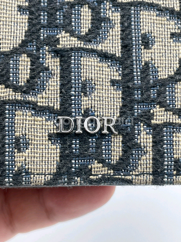 [ 풀구성 / 새상품급 ] 정품 디올 오블리크 반지갑 베이지--3