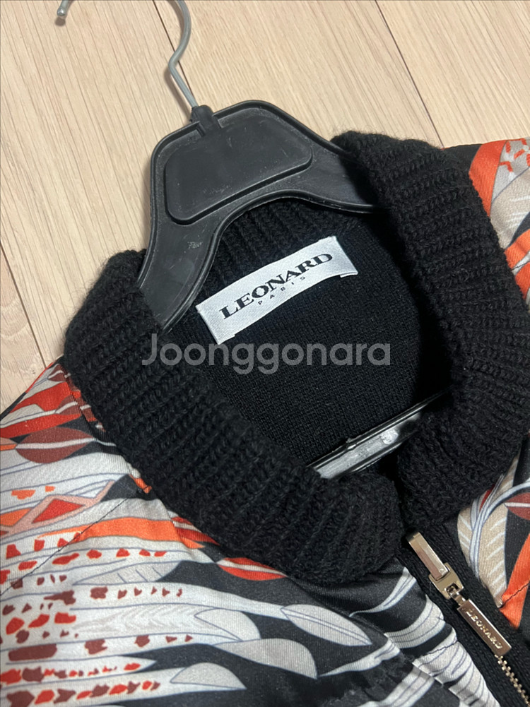 XL) 레오나드 LEONARD 캐시미어 구스다운 베스트 거위털 니트 패딩 조끼 점퍼 자켓 레오날드--2