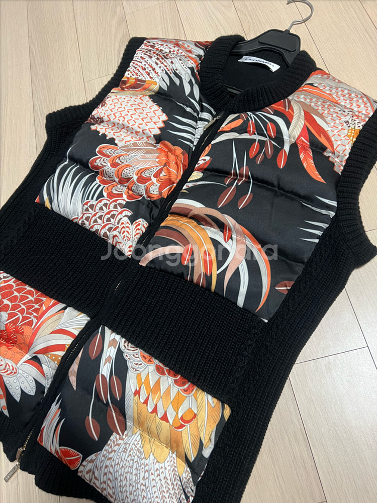 XL) 레오나드 LEONARD 캐시미어 구스다운 베스트 거위털 니트 패딩 조끼 점퍼 자켓 레오날드--11