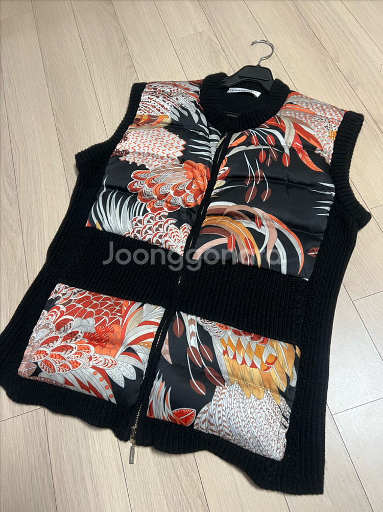 XL) 레오나드 LEONARD 캐시미어 구스다운 베스트 거위털 니트 패딩 조끼 점퍼 자켓 레오날드--10