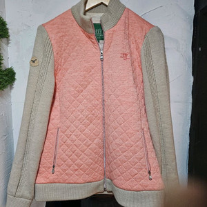 여성 골프 니트패딩 점퍼 헨리코튼100