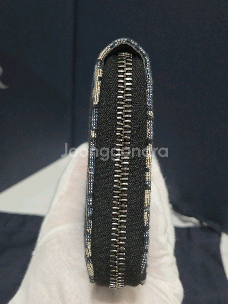 [새상품] 디올 오블리크 자카드 지퍼 장지갑--6