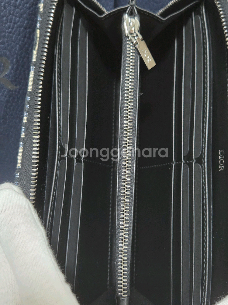 [새상품] 디올 오블리크 자카드 지퍼 장지갑--7