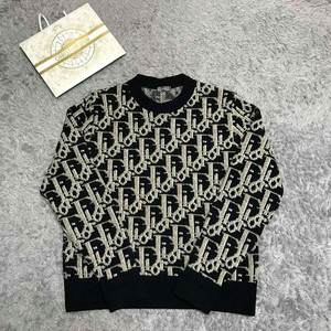 [클로젯][L]디올 오블리크 자카드 니트