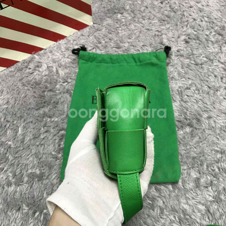 [클로젯][더스트 구성]보테가베네타 미니 카세트백 그린--6