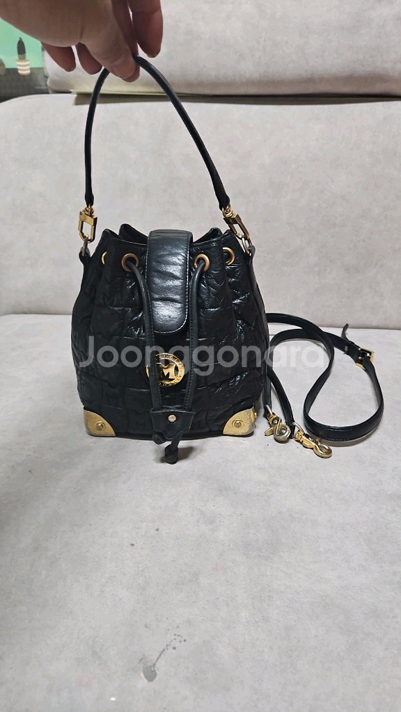 매트로시티 패턴 버킷백--0