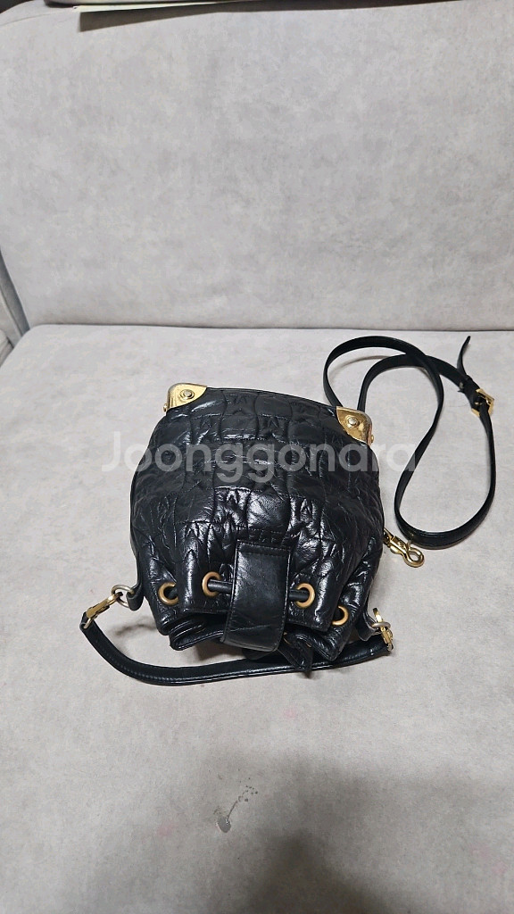 매트로시티 패턴 버킷백--1