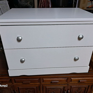 화이트 2단 서랍장
