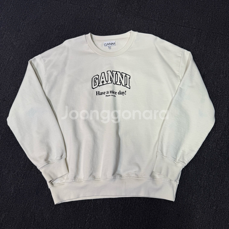 GANNI 가니 24SS 이솔리 오버사이즈 맨투맨--0