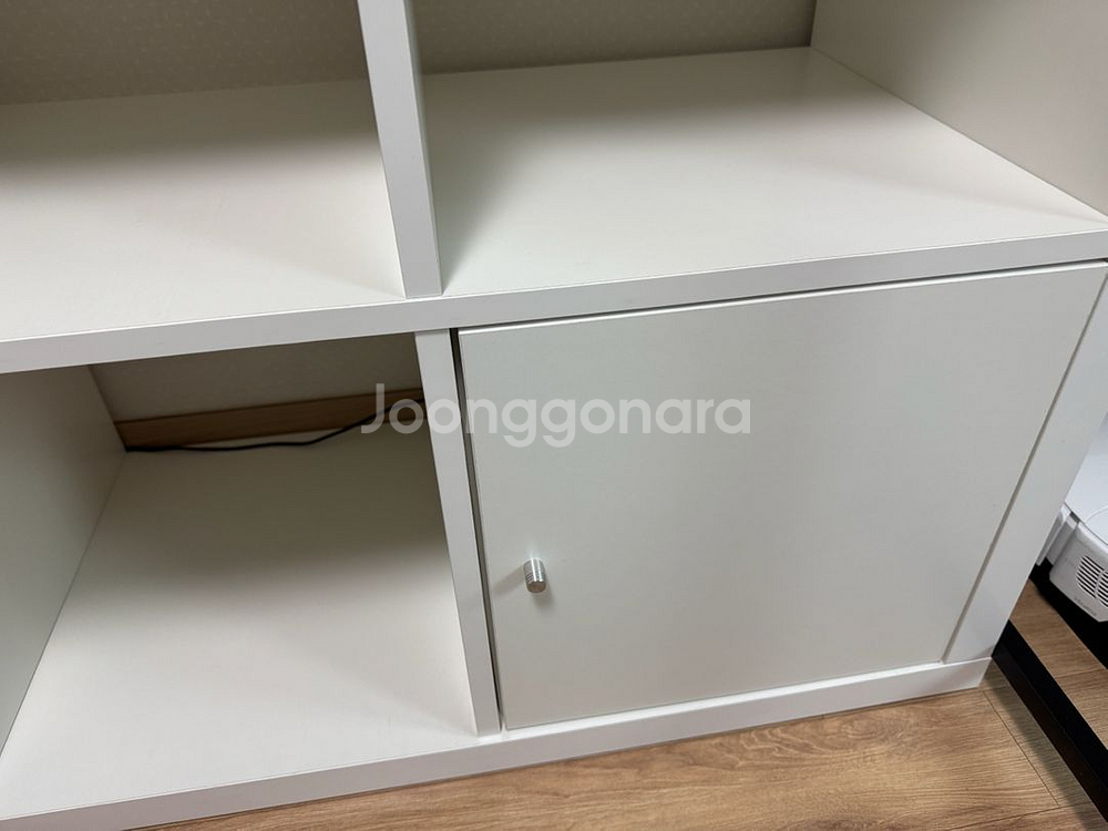 KALLAX 칼락스 4칸선반+도어식인서트--2