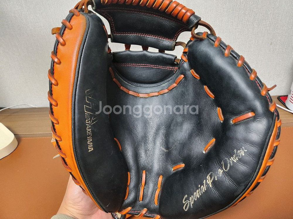 하타케야마 아베 포수 미트 야구 글러브--4