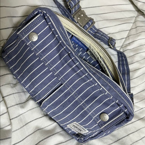 요시다포터 70주년 웨이스트 힙색 슬링 스트라이프