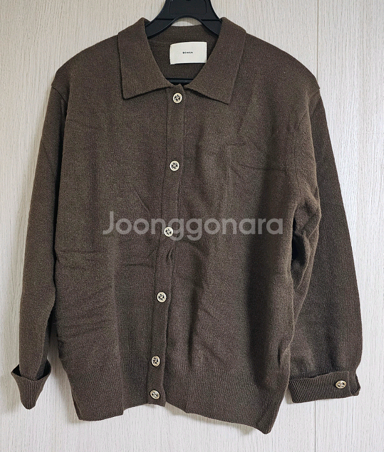 보웬 9부 소매 가디건--0