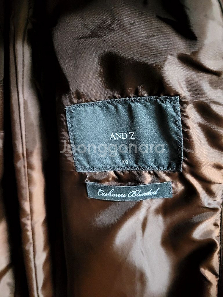 앤드지 지오지아 캐시미어 코트 급처--3