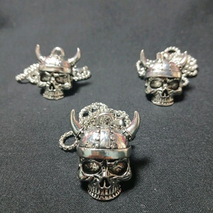 새상품) 해골디자인 라이더벨 스테인레스 목걸이