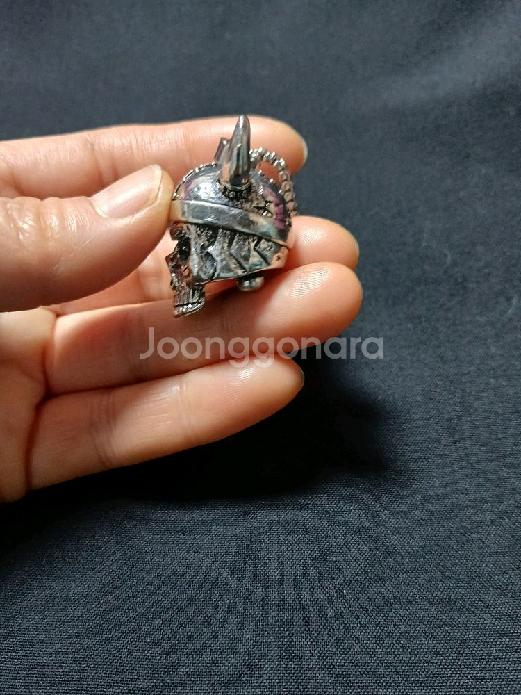 새상품) 해골디자인 라이더벨 스테인레스 목걸이--5